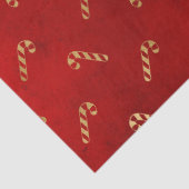金ゴールドクリスマスキャンディーケーンRed Decompage 薄葉紙 (詳細)