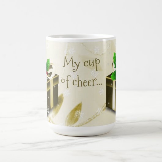 金ゴールドクリスマスギフトコーヒーマグ コーヒーマグカップ (中央)