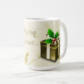 金ゴールドクリスマスギフトコーヒーマグ コーヒーマグカップ (正面右)
