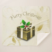 金ゴールドクリスマスギフトシェルパブランケット シェルパブランケット (正面(横))