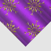 金ゴールドクリスマススターが紫のクリスマス 薄葉紙 (詳細)