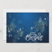 金ゴールドクリスマススターズフラット シーズンカード (正面)