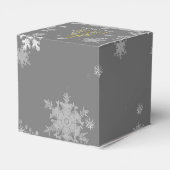 金ゴールドクリスマスツリーと雪片のビーフボックス フェイバーボックス (裏面サイド)