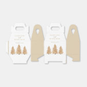 金ゴールドクリスマスツリーのクリスマスパーティーの好意ボックス フェイバーボックス (折り畳みなし)