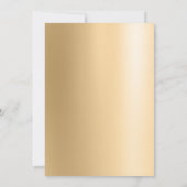 金ゴールドクリスマスツリーウィンターカンパニーホリデー 招待状 (裏面)