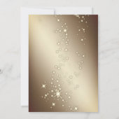 金ゴールドクリスマスツリースター企業のクリスマスパーティー 招待状 (裏面)