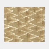 金ゴールドクリスマスツリーズフリースブランケット フリースブランケット (正面(横))