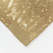 金ゴールドクリスマスツリーズフリースブランケット フリースブランケット (角)