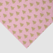 金ゴールドクリスマスツリーパターンピンクティッシュペーパー 薄葉紙 (詳細)