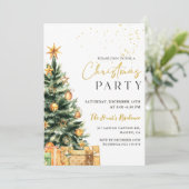 金ゴールドクリスマスツリーフェスティバルクリスマスパーティー 招待状 (スタンド正面)
