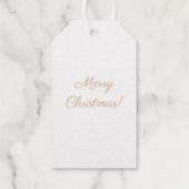 金ゴールドクリスマスツリーフォイルギフトラベル ギフトタグ (裏面)