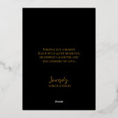 金ゴールドクリスマスツリー写真版 箔シーズンカード (裏面)