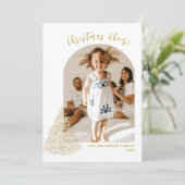 金ゴールドクリスマスツリー2枚の写真2022 シーズンカード (スタンド正面)