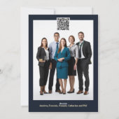 金ゴールドクリスマスツリー3Dビジネス挨拶の年度終了 シーズンカード (裏面)