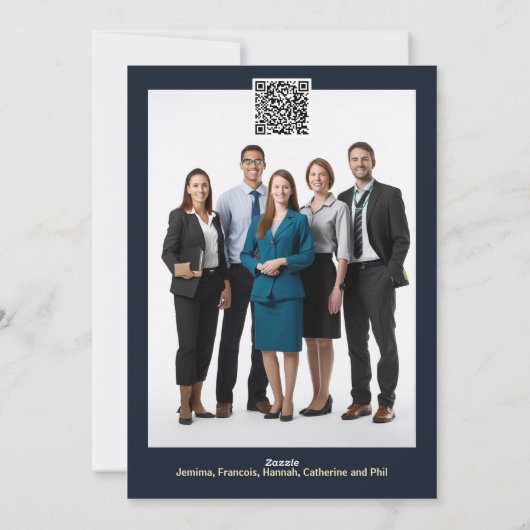 金ゴールドクリスマスツリー3Dビジネス挨拶の年度終了 シーズンカード (裏面)