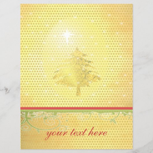 金ゴールドクリスマスツリー チラシ (正面)