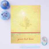 金ゴールドクリスマスツリー チラシ (シングル)