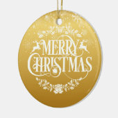 金ゴールドクリスマステプマステプママザー定義 セラミックオーナメント (左)