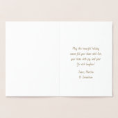 金ゴールドクリスマスデコレーションボール非写真 箔カード (内部)