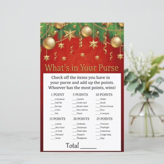 金ゴールドクリスマストイあなたの財布ゲームの中に何が (スタンド正面)