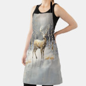 金ゴールドクリスマストインデアホリデーエプロン エプロン (インサイチュ)