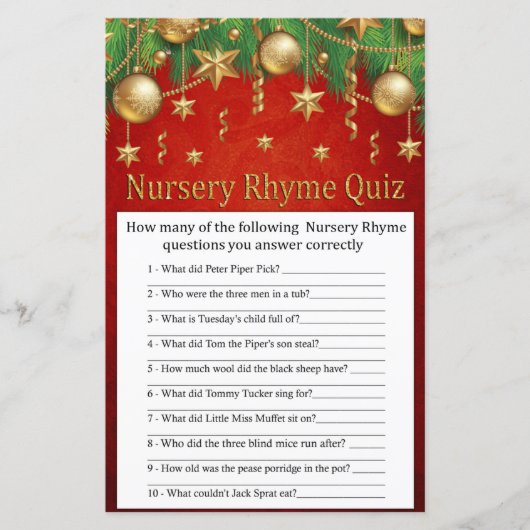 金ゴールドクリスマストイ子供部屋ライムクイズ赤ちゃんシャワー (正面)