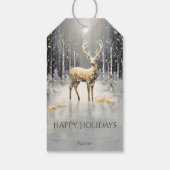 金ゴールドクリスマストナディアホリデーギフトラベル ギフトタグ (裏面)