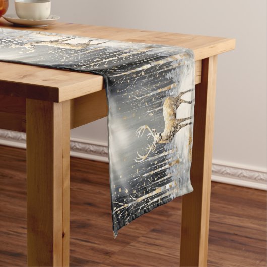 金ゴールドクリスマストナディアホリデーテーブルランナー ミディアムテーブルランナー (インサイチュ)