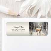 金ゴールドクリスマストナディアホリデー差出人住所 ラベル (インサイチュ)