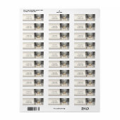 金ゴールドクリスマストナディアホリデー差出人住所 ラベル (フルシート)