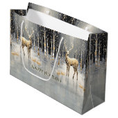 金ゴールドクリスマストナディアホリデー抱き枕 ラージペーパーバッグ (正面アングル)