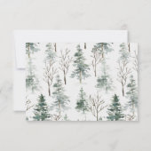 金ゴールドクリスマスフローラサンキューカード サンキューカード (裏面)