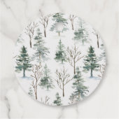 金ゴールドクリスマスフローラサンキューラベル フェイバータグ (裏面)