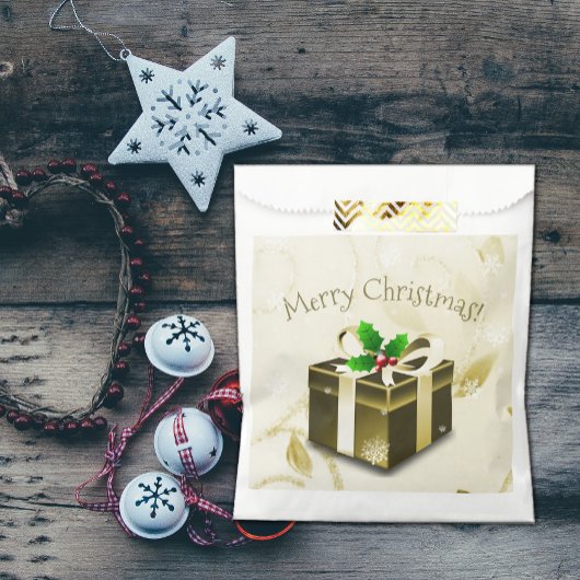 金ゴールドクリスマスプレゼントの好意バッグ フェイバーバッグ