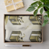 金ゴールドクリスマスプレゼントティッシュペーパー 薄葉紙 (ギフト)