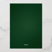 金ゴールドクリスマスプレッドフォイルホリデーフォトカード 箔シーズンカード (裏面)