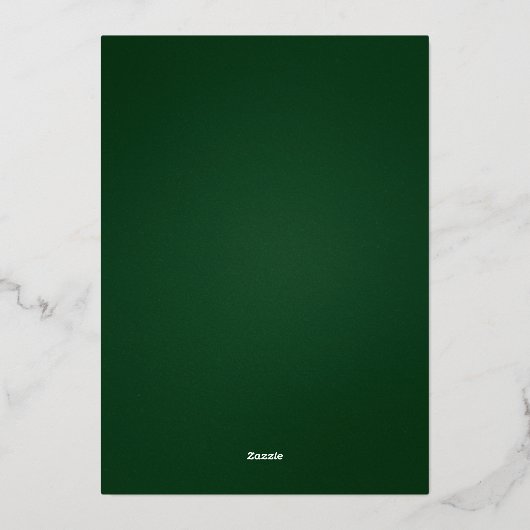 金ゴールドクリスマスプレッドフォイルホリデーフォトカード 箔シーズンカード (裏面)