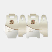 金ゴールドクリスマスベルズホリデーギフトボックス フェイバーボックス (折り畳みなし)