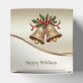 金ゴールドクリスマスベルズホリデーギフトボックス フェイバーボックス (上部)