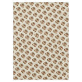 金ゴールドクリスマスベルズホリデーテーブルクロス テーブルクロス (正面)