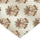 金ゴールドクリスマスベルズホリデーテーブルランナー ミディアムテーブルランナー (コーナー)