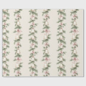 金ゴールドクリスマスベル ラッピングペーパー (フラット)