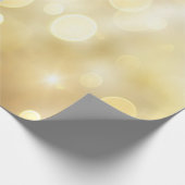 金ゴールドクリスマスボール，休日 ラッピングペーパー (角)