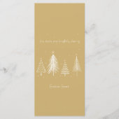 金ゴールドクリスマスメニュエレガントー メニュー (正面)