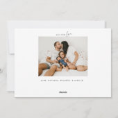 金ゴールドクリスマス応援ツリー2枚フォト シーズンカード (裏面)