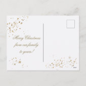 金ゴールドクリスマス シーズンポストカード (裏面)