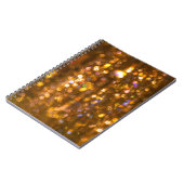 金ゴールドクリスマス:デフォーカス抽象芸術の背景 ノートブック (左側)