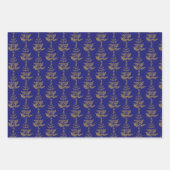 金ゴールドクリスマス ラッピングペーパーシート (正面)