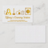 金ゴールドクリーニングの供給アイコン | バスタイル 名刺 (正面/裏面)