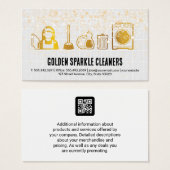 金ゴールドクリーニングアイコン |タイル |気泡の輝き (正面&裏面)